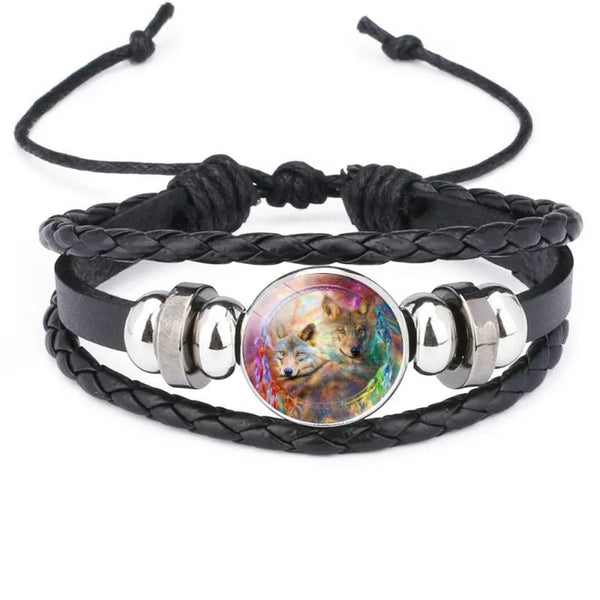 Bracelet en cuir Johnny Hallyday - Photo loup 16 modèles | Johnny Hallyday Fanclub
