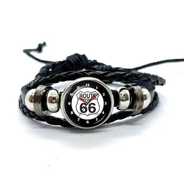 Bracelet en cuir Johnny Hallyday - Photo route 66 15 modèles | Johnny Hallyday Fanclub
