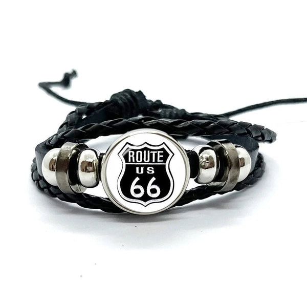 Bracelet en cuir Johnny Hallyday - Photo route 66 15 modèles | Johnny Hallyday Fanclub
