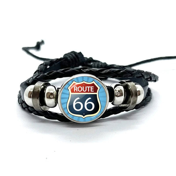 Bracelet en cuir Johnny Hallyday - Photo route 66 15 modèles | Johnny Hallyday Fanclub