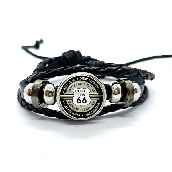 Bracelet en cuir Johnny Hallyday - Photo route 66 15 modèles | Johnny Hallyday Fanclub