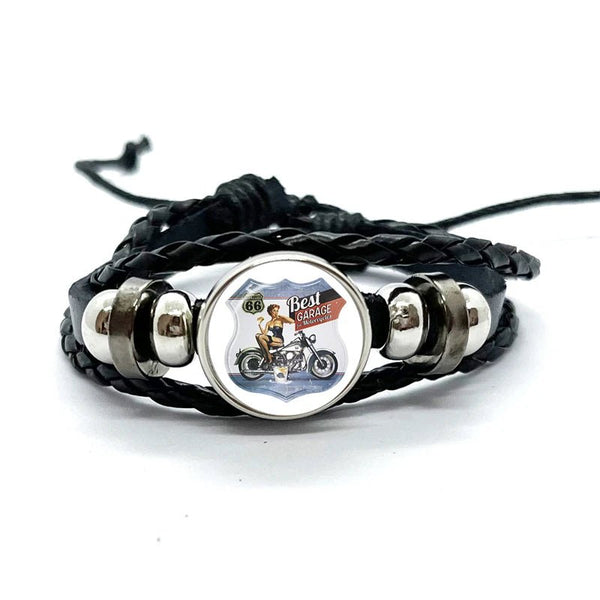 Bracelet en cuir Johnny Hallyday - Photo route 66 15 modèles | Johnny Hallyday Fanclub