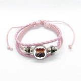 Bracelet en cuir Johnny Hallyday - Rose route 66 15 modèles | Johnny Hallyday Fanclub