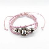 Bracelet en cuir Johnny Hallyday - Rose route 66 15 modèles | Johnny Hallyday Fanclub