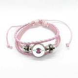 Bracelet en cuir Johnny Hallyday - Rose route 66 15 modèles | Johnny Hallyday Fanclub