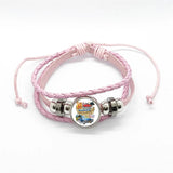 Bracelet en cuir Johnny Hallyday - Rose route 66 15 modèles | Johnny Hallyday Fanclub