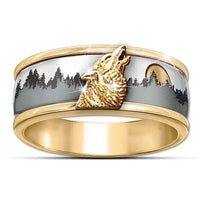 Bague Johnny Hallyday Dorée - Loup | Johnny Hallyday Fanclub