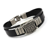 Bracelet en cuir Johnny Hallyday - Route 66 #2 | Johnny Hallyday Fanclub