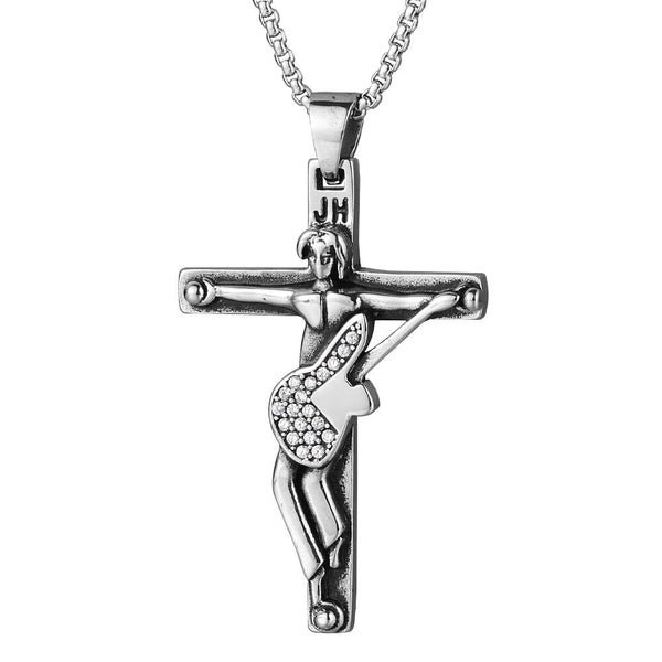 Collier pendentif Johnny Hallyday - Croix | Johnny Hallyday Fanclub