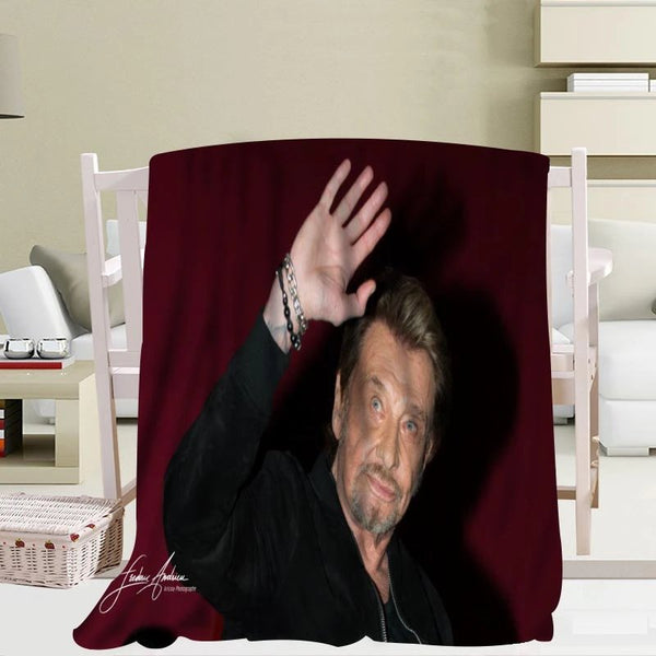 Couverture en flanelle Johnny Hallyday 20 modèles | Johnny Hallyday Fanclub