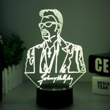 Lampe LED Johnny Hallyday #1 - 7 couleurs | Johnny Hallyday Fanclub