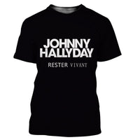 Tee-shirt Johnny Hallyday Rester vivant | Johnny Hallyday Fanclub