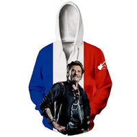 Veste zippée JOHNNY HALLYDAY Mon pays #3 | Johnny Hallyday Fanclub