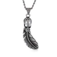 Collier pendentif Johnny Hallyday - Crâne Rebelle