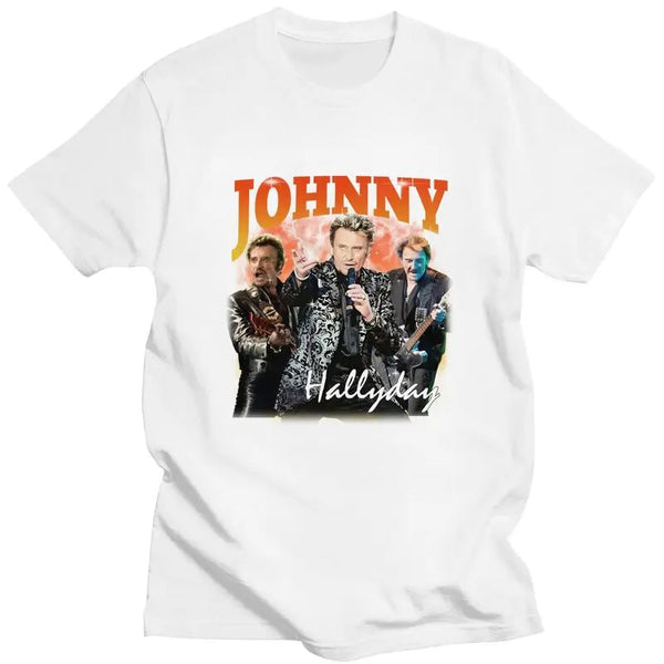Tee-shirt en coton Johnny Hallyday - Le Boss #2 8 couleurs