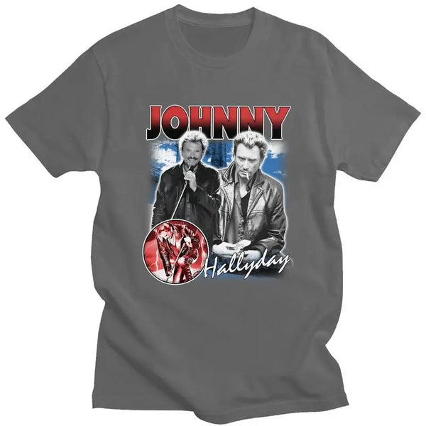 Tee-shirt en coton Johnny Hallyday - Le Boss #1 9 couleurs