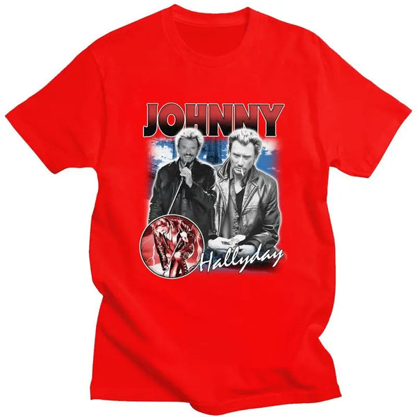Tee-shirt en coton Johnny Hallyday - Le Boss #1 9 couleurs