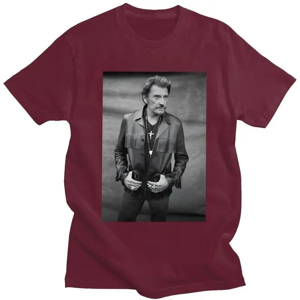 Tee-shirt en coton Johnny Hallyday - Le Taulier #1 9 couleurs