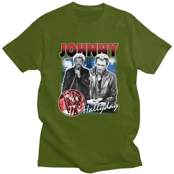 Tee-shirt en coton Johnny Hallyday - Le Boss #1 9 couleurs