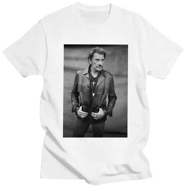 Tee-shirt en coton Johnny Hallyday - Le Taulier #1 9 couleurs
