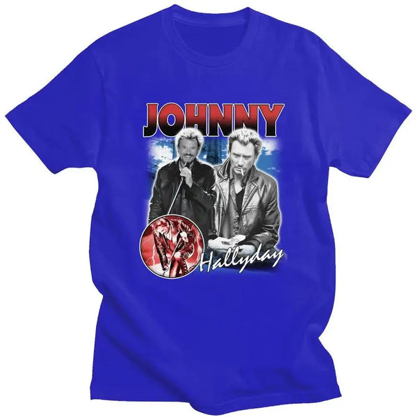 Tee-shirt en coton Johnny Hallyday - Le Boss #1 9 couleurs