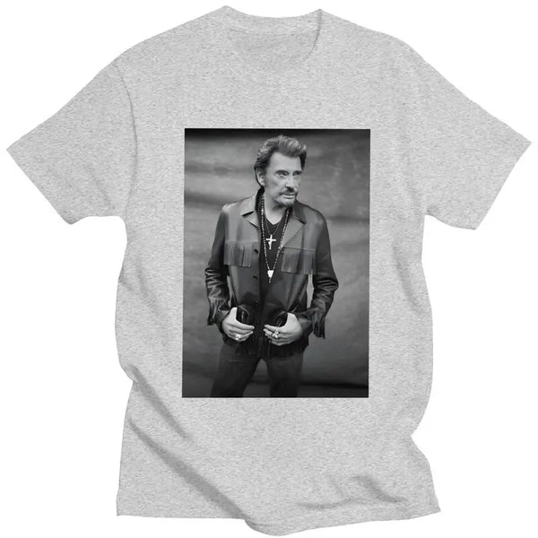 Tee-shirt en coton Johnny Hallyday - Le Taulier #1 9 couleurs