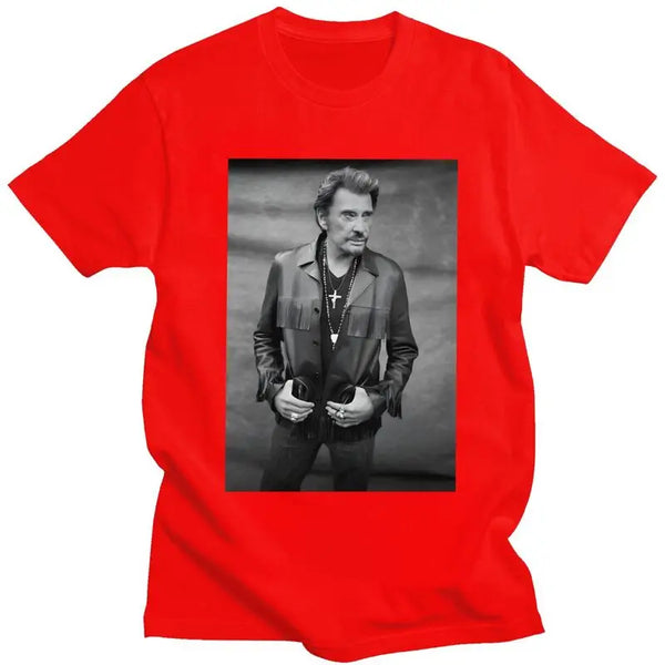 Tee-shirt en coton Johnny Hallyday - Le Taulier #1 9 couleurs
