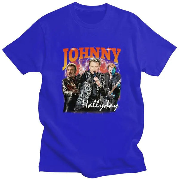 Tee-shirt en coton Johnny Hallyday - Le Boss #2 8 couleurs