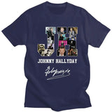 Tee-shirt en coton Johnny Hallyday - JH 7 couleurs