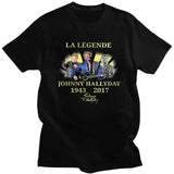Tee-shirt en coton Johnny Hallyday - La légende