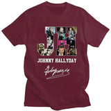 Tee-shirt en coton Johnny Hallyday - JH 7 couleurs
