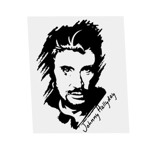 Autocollant Johnny Hallyday 10 modèles | Johnny Hallyday Fanclub