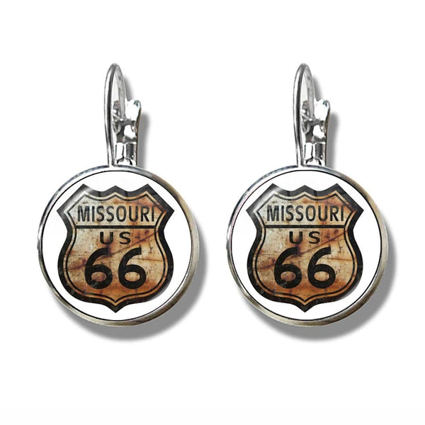 Boucles d'oreilles Johnny Hallyday - Route 66 12 modèles | Johnny Hallyday Fanclub