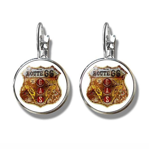 Boucles d'oreilles Johnny Hallyday - Route 66 12 modèles | Johnny Hallyday Fanclub