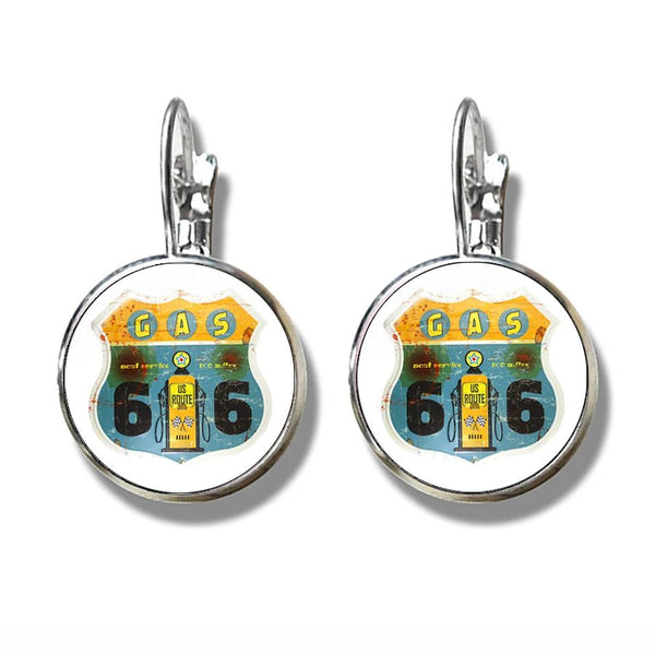 Boucles d'oreilles Johnny Hallyday - Route 66 12 modèles | Johnny Hallyday Fanclub