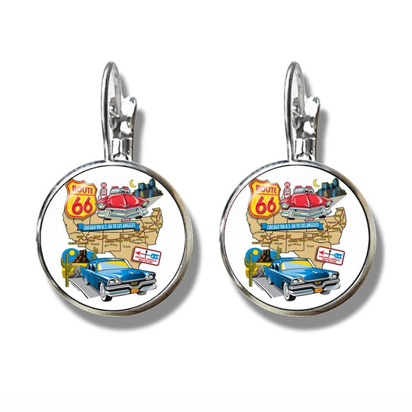 Boucles d'oreilles Johnny Hallyday - Route 66 12 modèles | Johnny Hallyday Fanclub