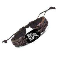 Bracelet en cuir Johnny Hallyday - Loup | Johnny Hallyday Fanclub
