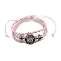 Bracelet en cuir Johnny Hallyday - Rose route 66 15 modèles | Johnny Hallyday Fanclub