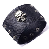 Bracelet en cuir Johnny Hallyday - Tête de mort 3 modèles | Johnny Hallyday Fanclub