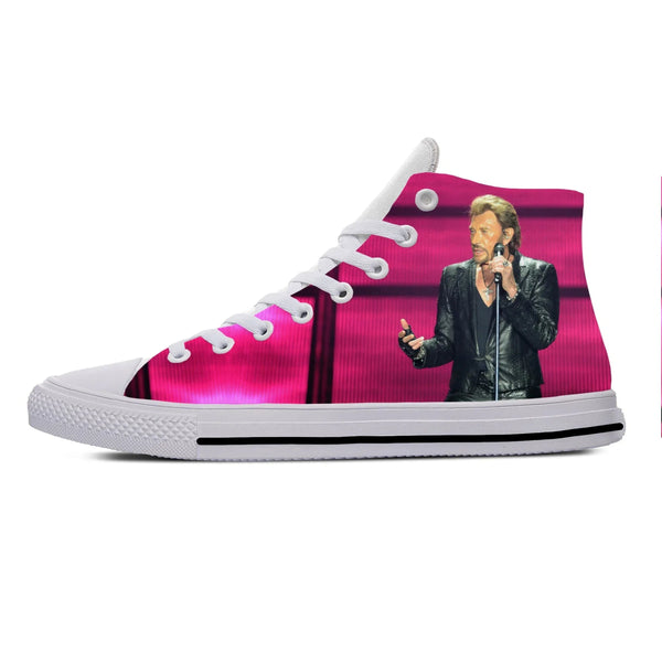 Chaussures montantes Johnny Hallyday - Blanches 7 modèles 4 | Johnny Hallyday Fanclub