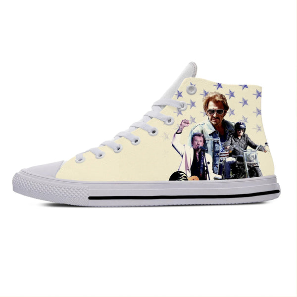 Chaussures montantes Johnny Hallyday - Blanches 7 modèles 4 | Johnny Hallyday Fanclub