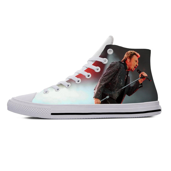 Chaussures montantes Johnny Hallyday - Blanches 7 modèles 4 | Johnny Hallyday Fanclub