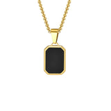 Collier pendentif Johnny Hallyday - Noir c'est noir 2 | Johnny Hallyday Fanclub