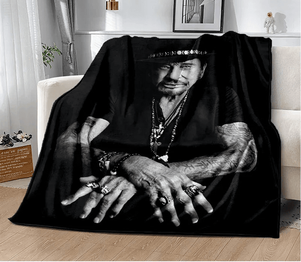 Couverture en flanelle Johnny Hallyday 17 modèles | Johnny Hallyday Fanclub