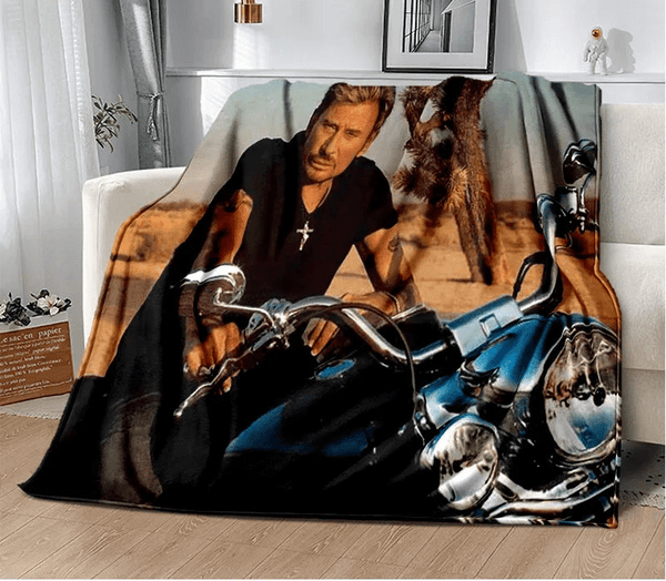 Couverture en flanelle Johnny Hallyday 17 modèles | Johnny Hallyday Fanclub