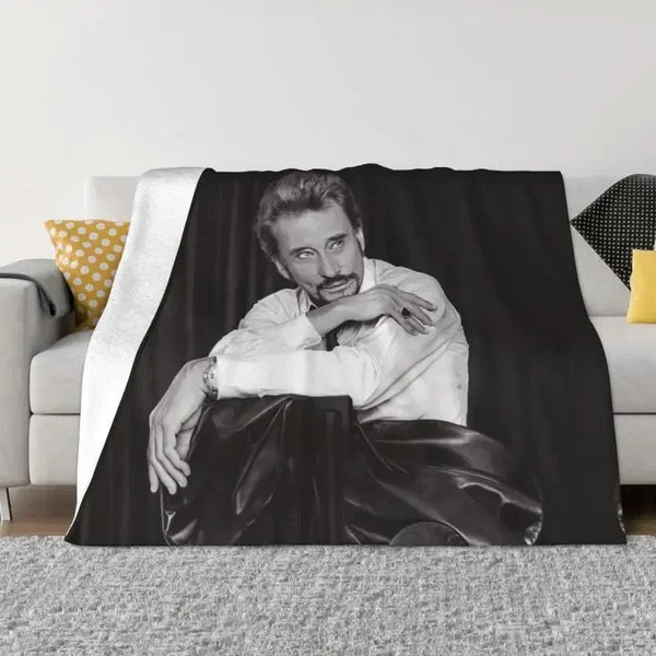 Couverture en flanelle Johnny Hallyday 8 modèles | Johnny Hallyday Fanclub