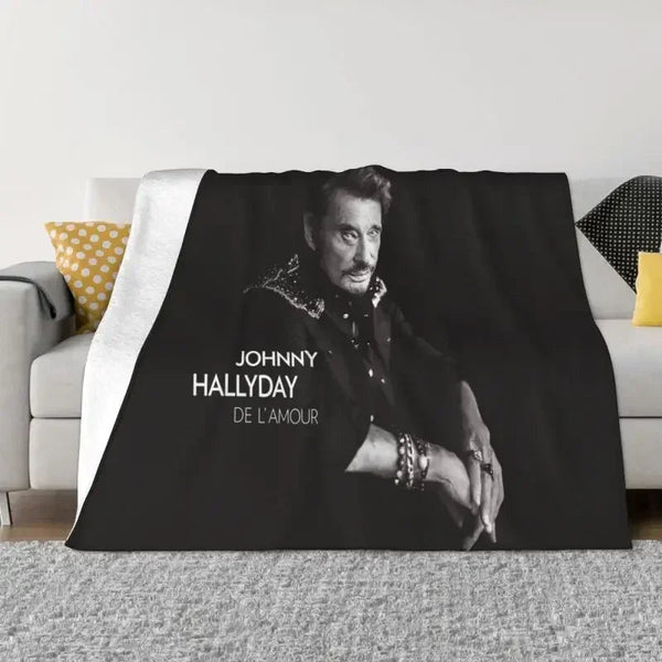 Couverture en flanelle Johnny Hallyday 8 modèles | Johnny Hallyday Fanclub