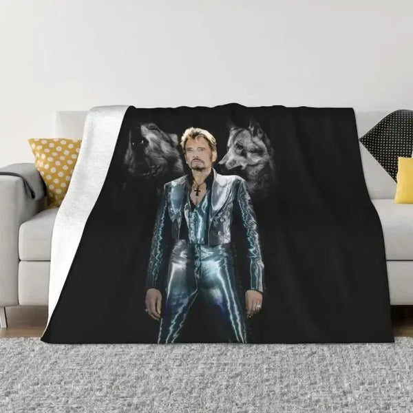 Couverture en flanelle Johnny Hallyday 8 modèles | Johnny Hallyday Fanclub