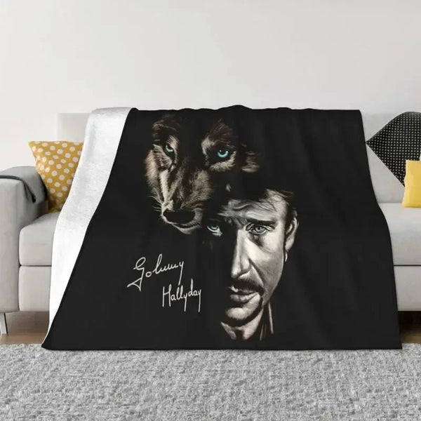 Couverture en flanelle Johnny Hallyday 8 modèles | Johnny Hallyday Fanclub