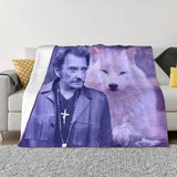 Couverture en flanelle Johnny Hallyday 8 modèles | Johnny Hallyday Fanclub